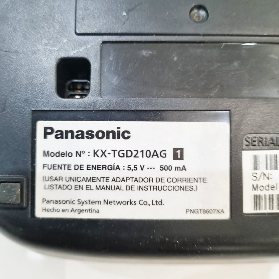Teléfono Panasonic Kx-tgd210ag Inalámbrico - Color Negro