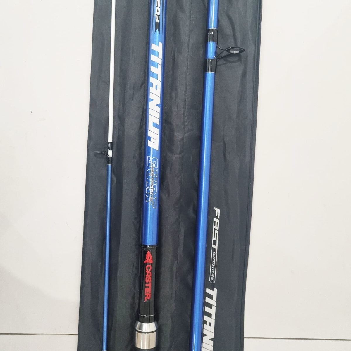 Caña Caster Titanium 4.20m 3 Tramos Surfcasting Carbono 200g - foto 4